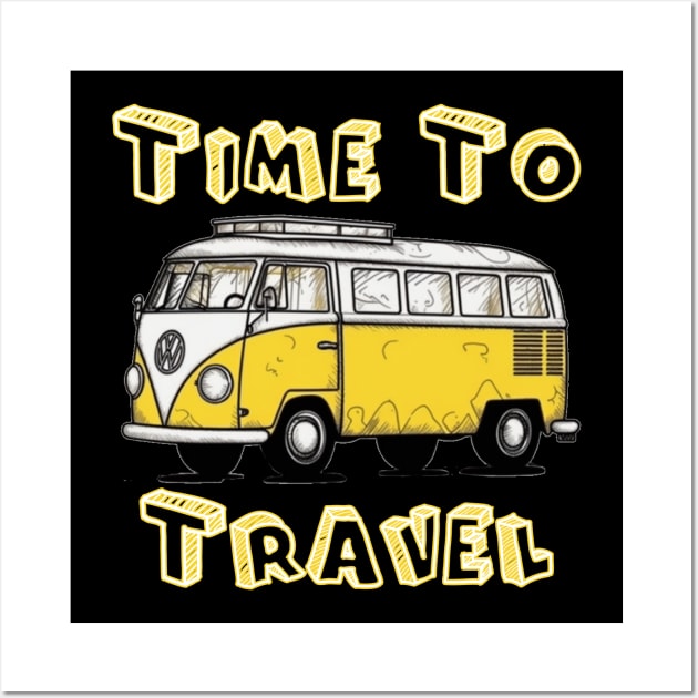 Time TO Travel Wall Art by Pixy Official